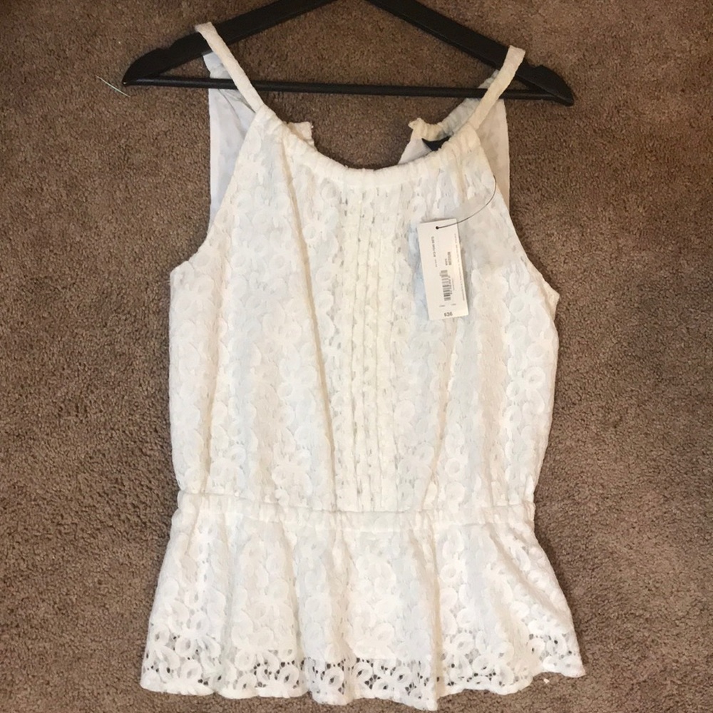 Peplum White Top